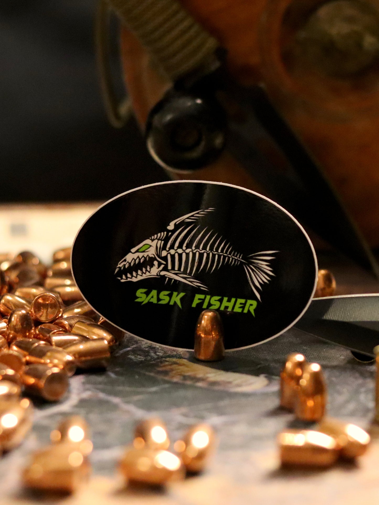 Sask Fisher Oval Decal