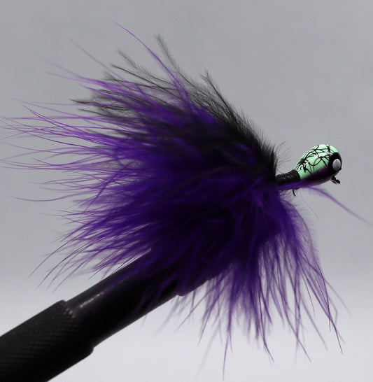 Purple / Black Marabou Jig
