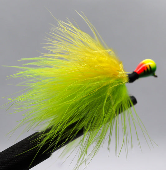 Green / Yellow Marabou Jig