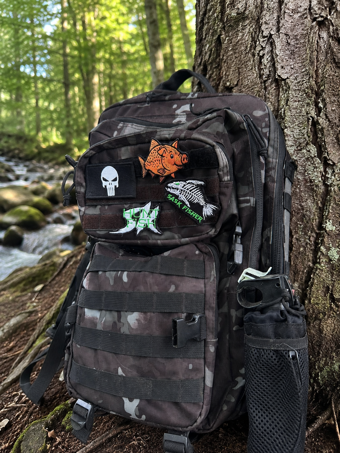 Velcro Sasky Hunt Fish SK Patch