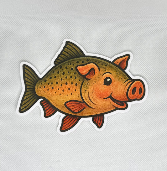 Hog Brown Trout Decal