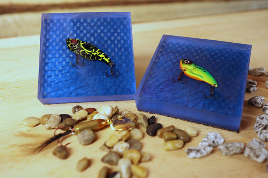 Custom Epoxy Fish Hook Coasters